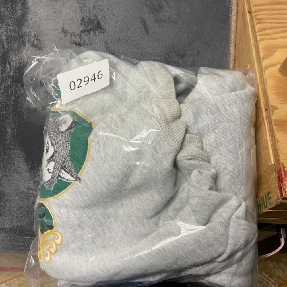 vintage Beargrease Sled Dog Marathon sweatshirt mens XXL Grey 1990s USA - Picture 12 of 12